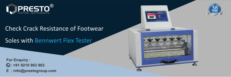 Check Crack Resistance of Footwear Soles with Bennwert Flex Tester